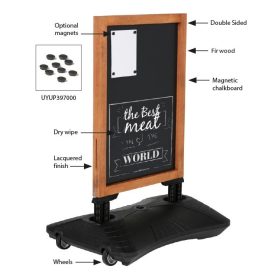 Windmaster Wood Series Chalkboard Sign