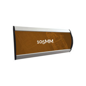 105mm Wall Sign with Flat End Caps