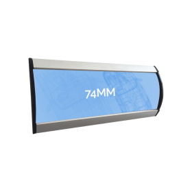 74mm Wall Sign with Flat End Caps