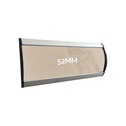 52mm Wall Sign with Flat End Caps