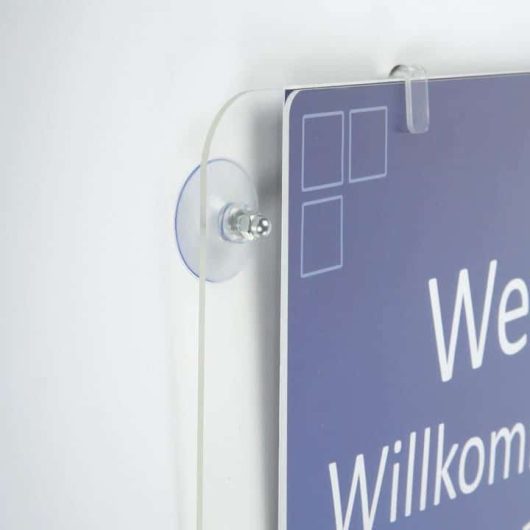 Clear Frame with Suction Cups
