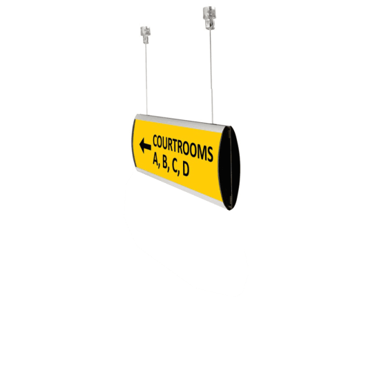 Directional Ceiling Sign