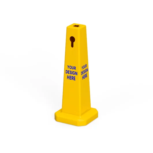 Pyramid Safety Cone Sign