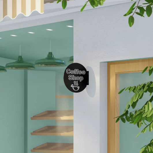 Round Flange Sign