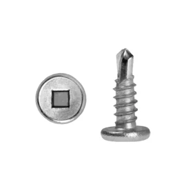 Square Drive Flat Self-Drilling SS Screw