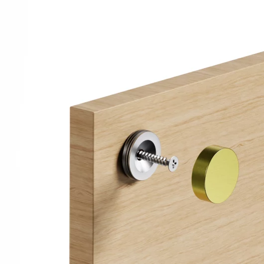 Brushed Brass Screw Cap